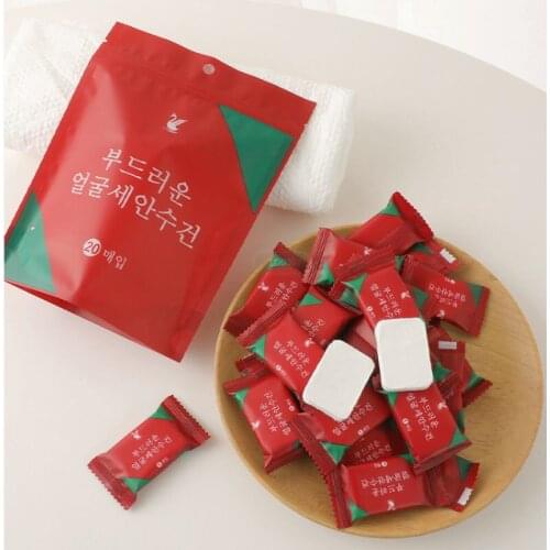 Compression towel travel pack thickened small pack portable candy face cleaning towel compression disposable face towel