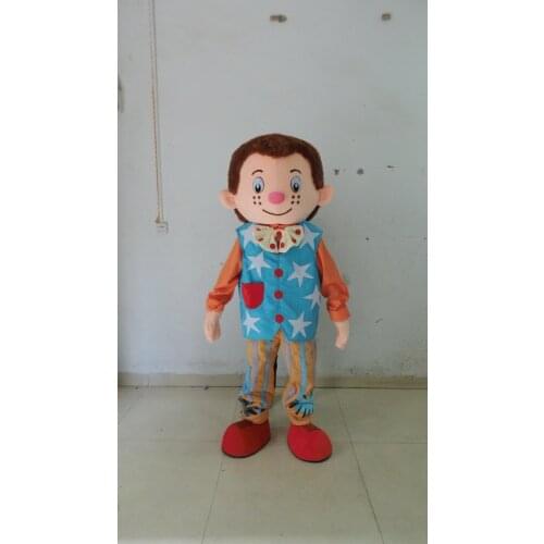 Hot Halloween carnival props Blond boy mascot Cartoon mascot Performance clothing adult size for Halloween party costumes