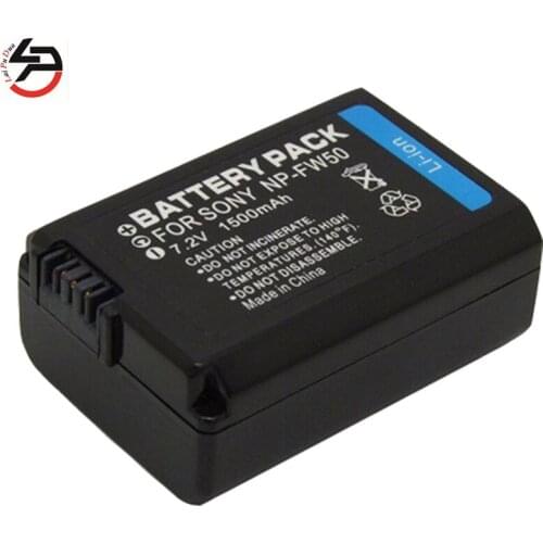 LPD 7.2v 1500mah 100% brand new Replacement Camera Battery For Sony NP-FW50 NP FW50 NEX 5T 5R 5TL 5N 5C 5CK 5D 7 7S 6 A7R A7 F3