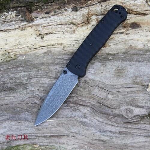 Mack Walker Damascus VG10 Steel folding knife G10 handle Ceramic bearings pocket camping self-defense walking hunting tool
