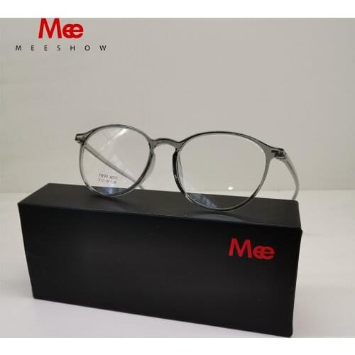 Meeshow Anti Blue Ray Reading Glasses Transparent Glasses TR90 Ultralight Retro Men Women eyeglasses for Computer Leesbril 1933