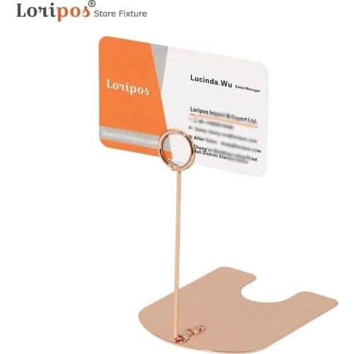 Metal Wedding Name Clip Stand Name Card Holder Stand for Welcome Guest Hotel Table Numer Clip Stand Store Merchandise Price Clip