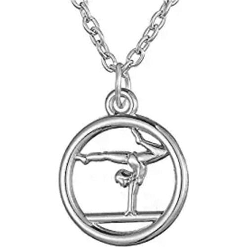 Gymnastics Pendant Trendy Necklace for Girls jewelry