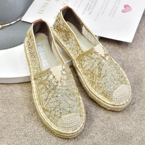 Fashion Classic Flat Shoes Women Casual Breathable Lightweight Soft Comfortable Mesh (Air Mesh) Basis Simple Solid Color W38-20