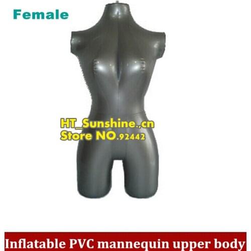 NEW Inflatable PVC mannequin upper body + half lower body, FEMALE/woman mannequin inflated model/clothing display props