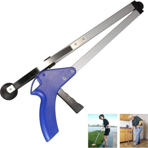 New Foldable Pickup Tool Grabber reacher Stick Extend Reach Rubbish Picker Grabber