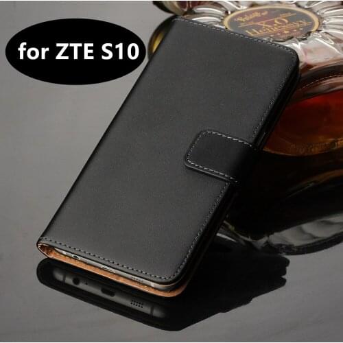 Premium Leather Flip Cover Luxury Wallet case for ZTE S10 card holder holster phone shell GG