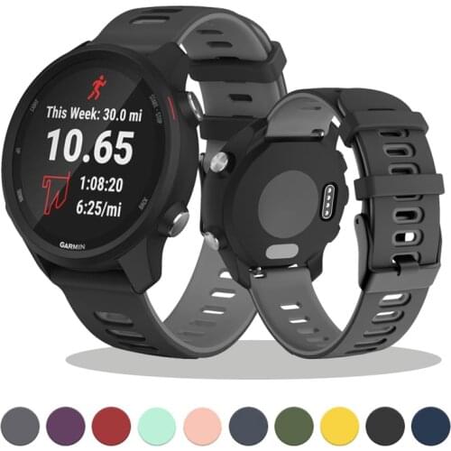 20mm For Garmin 245 Strap Soft Silicone Watch Band Sports Strap For Forerunner 245M/645/Vivoactive 3/Venu/Venu SQ Bracelet
