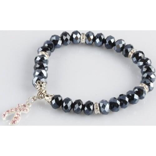 Luxury Rhinestone Crystal Glass Ribbon Elastic Bracelet Bangle For Women Jewelry Girls Fashion Gift