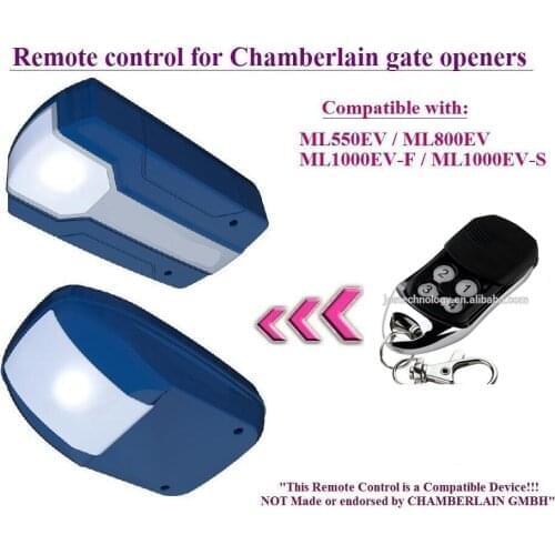 Emote control replace for Chamberlain ML1000EV-F / ML1000EV-S garage door openers