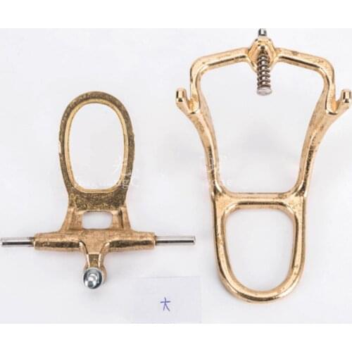 Oral 3pcs Dental Lab Articulator Arch Adjustable L/M/S Size Bronze Bite Jaw Denture Tool
