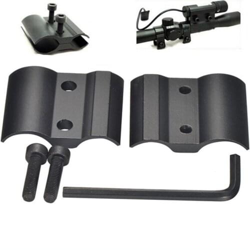 Tactical Barrel Ring Scope Sighting Telescope Clamp Mount Holder Hunting Gun Flashlight Torch Laser Sight Clip Metal Clip New