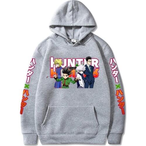 New Autumn Winter Hunter X Hunter Killua Leorio Kurapika Gon Hisoka and Neferpitou Fashion Hoodies Men Harajuku Sweatshirts Tops