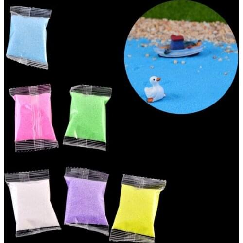 1 Bag Colorful Quartz Sand Miniature Tank Aquarium Bonsai Pot Fairy Garden Decor