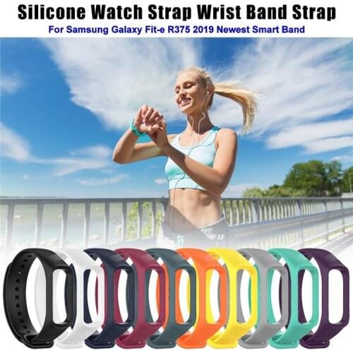 100pcs Soft Sport Silicone Straps Watch Wrist Band Replacement Strap For Samsung Galaxy Fit-e R375 Bracelet Wrist Bracelet Wrist