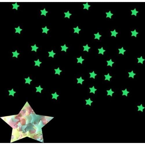 3D Luminous Stars Dots Wall Sticker Glow In The Dark For DIY Kids Baby Rooms Wall Decals Fluorescent Stickers 3/3.8/4.6CM