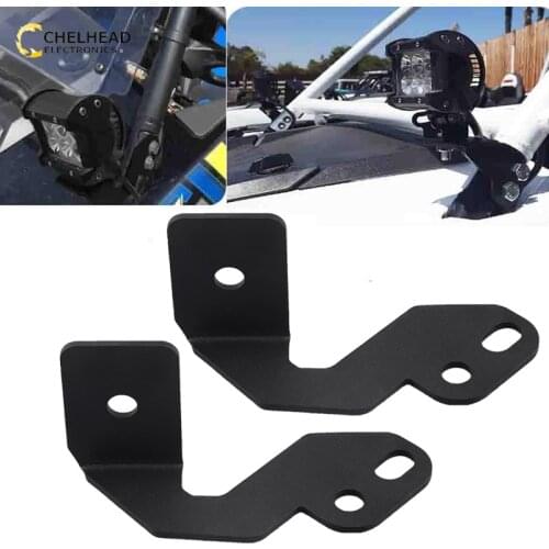 A-Pillar Led Work Working Pod Lights Mounting Brackets for Polaris RZR XP 900 1000