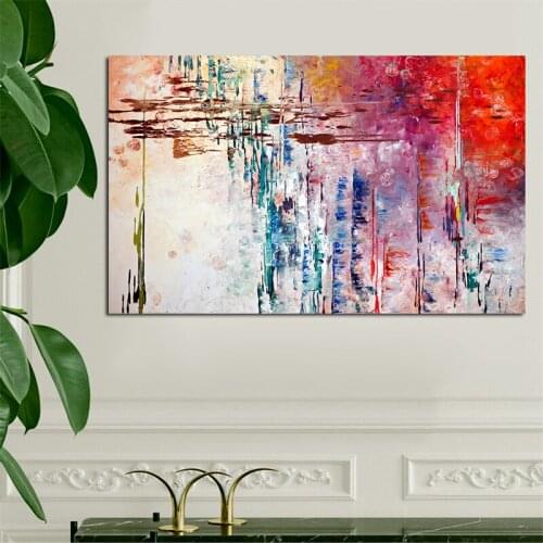 Abstract Colorful Canvas Painting Modern Canvas Oil Painting Poster and Prints Wall Pictures for Living Room Home Decor