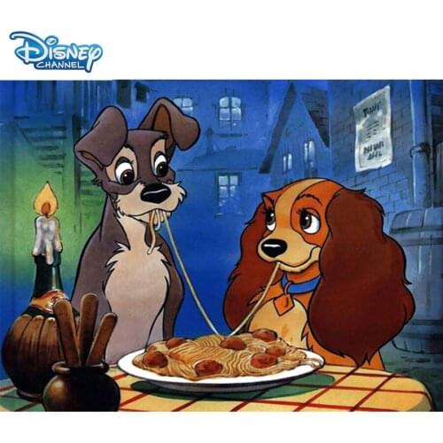 5D DIY Diamond Painting full Square Round lady tramp Diamond Embroidery Cross Stitch Rhinestone Mosaic decor for home and gift