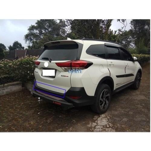 Car accessories ForToyota Rush 2017 2018 2019 stainless steel Rear Trunk Boot Bumper Guard Plate Protector Molding Trim