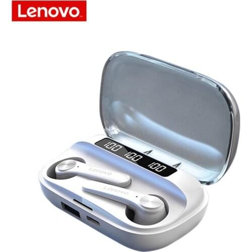 2Pcs for Lenovo QT81 Wireless Earbuds Rechargeable Waterproof In-ear TWS Bluetooth 5.1 Stereo Earphones for Sports