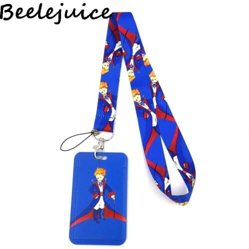 12sets Little Prince Key lanyard Car KeyChain ID Card Pass Gym Phone Badge Kids Key Ring Holder Jewelry Accessories Decorations