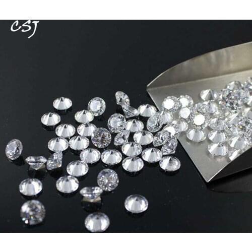 CSJ IJ Color Brilliant Cut Round Shape 1-2.8mm Small Size Moissanite Loose Gemstone Diamonds Stone High Quality