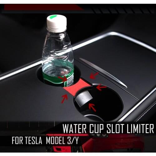 Model3 Car For Tesla Model Y 2021 Model 3 Accessories Water Cup Holder Interior Center Console Storage Organizer Three Accessory