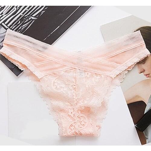 Fashion European Sexy Panties Female Lace Low-Waist Female Underpants Thin Traceless Briefs