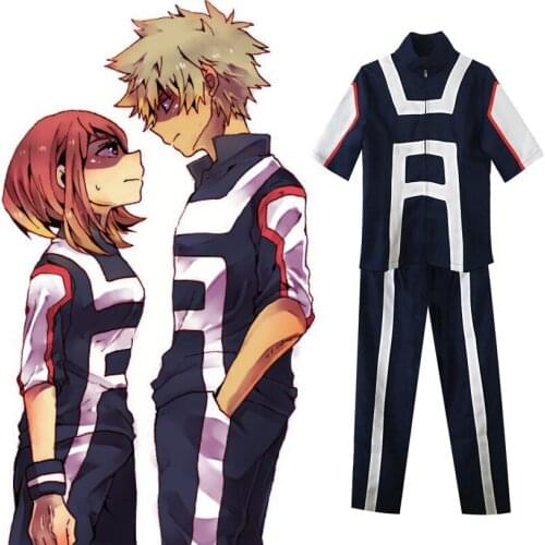 Boku no Hero Academia My Hero Academia Midoriya Izuku Bakugou Midoriya Iida School Sportswear Cosplay Costume