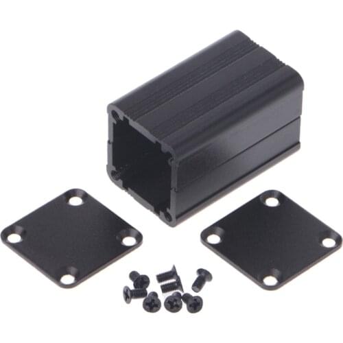 New DIY Extruded Electronic Project Aluminum Enclosure Case Black 40x25x25mm