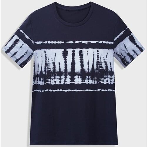 ONIROID 2021 The new summer fashion print short-sleeved cotton trend round collar base loose simple T-shirt414