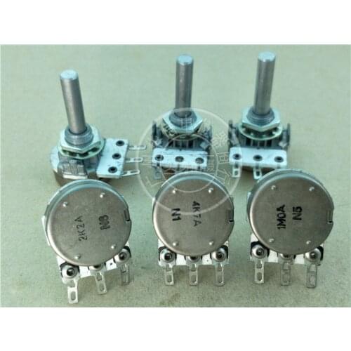 Original new 100% ceramic single volume potentiometer A2.2K A4.7K A47K A100K A470K A1M (SWITCH)