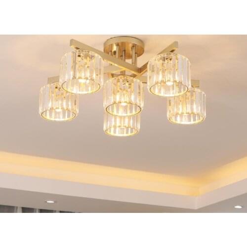 Popular light luxury ceiling lamp living room dining room study bedroom crystal lamp