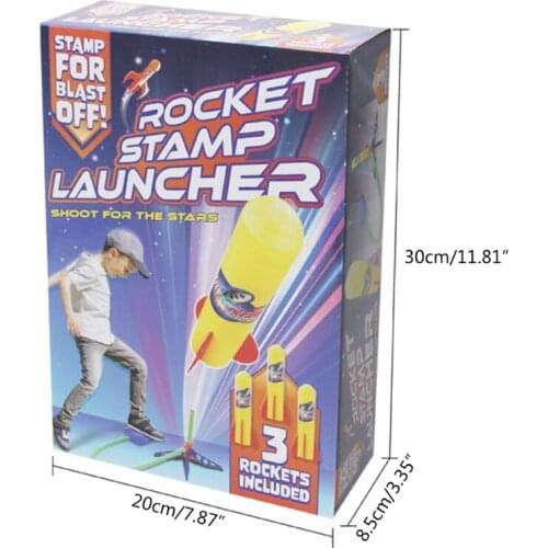 Bomba de ar para crianças pulverizador de espuma, modelo lançador rocket pop up brinquedo esportivo para meninos crianças bebês