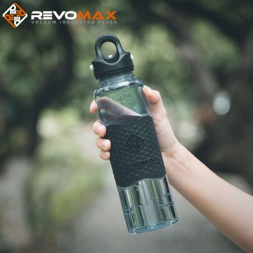 Revomax 650ml /22oz Water Cup Outdoor Cold Juice Water Sports Cup with Portable Milk Rope Water Cup