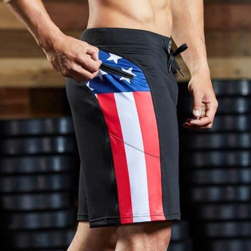 Hiphop Sport Shorts Men Running Cross Fit Sports Jogging Walking Training Gym Short Pants Quick Drying Zipper Pockets Drawstring