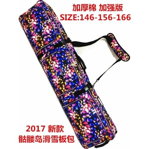 Snowboard hua xue ban bao with Wheels Grunt Skiing Boots Fixed Device Bag Shoulder Hand Consign shuang ban bao