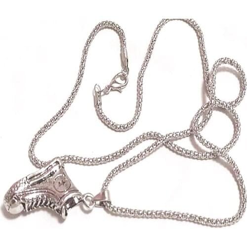 Collares de moda jewelery vintage hip hop punk man femme Girls boy couple necklace sneakers single canvas shoes personalised