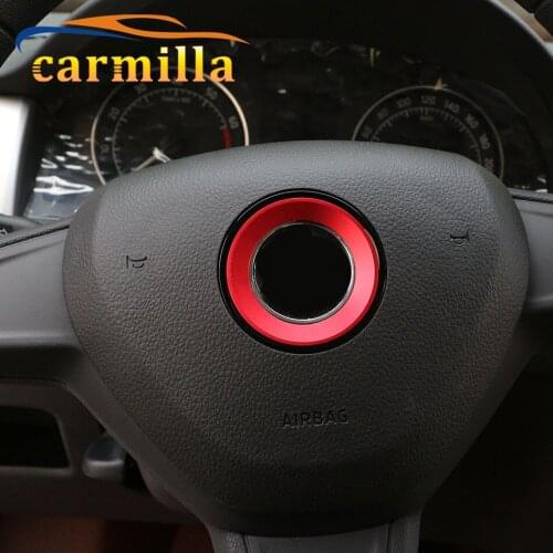 Carmilla Car Steering Wheel Protection Circle Decoration Stickers for Skoda Octavia A 7 A7 A5 Fabia Superb Sticker Accessories