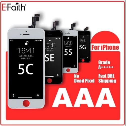 Factory 100 PCS/LOT NO Dead Pixel AAA level For iPhone 5S lcd Display 5G 5C SE with Touch Screen Digitizer Assembly Replacement