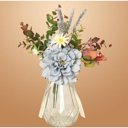 1pc Peony hand tie Artificial flower Wedding Party hotel home decoration fake flower bridesmaid hand flowers