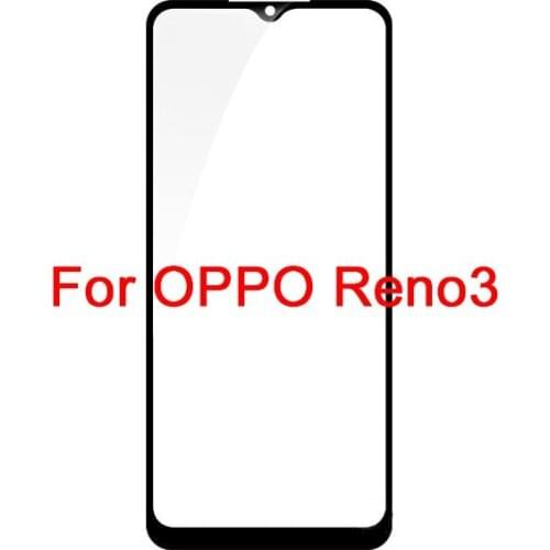 10PCS For OPPO RENO 2 3 Z2 ACE ACE2 Outer Screen Front Touch Panel LCD Display Out Glass Cover Lens Phone Repair Replace