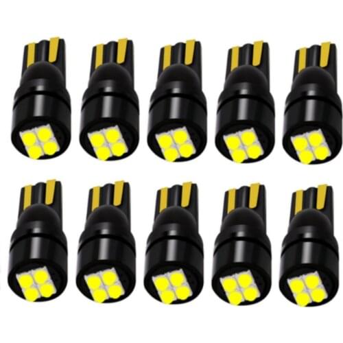 10pcs New T10 W5W Super Bright High Quality 3535 LED Auto Parking Lights Car Wedge Tail Side Bulbs Interior Reading Dome Lamps