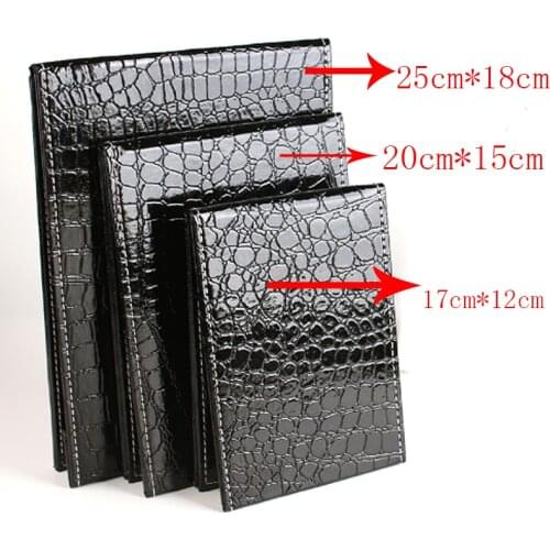 3 different colors & size Makeup Mirror Alligator Pattern Portable Foldable with PU Leather Cosmetic Mirror Women Beauty