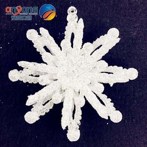Window accessories Christmas tree pendant 11CM three-dimensional acrylic three-dimensional snowflake diamond effect 1