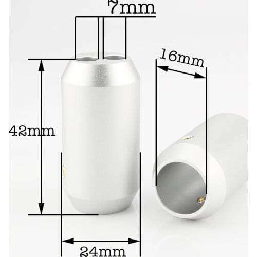 Audiocrast 4x hifi Speaker Audio RCA Cable Wire Pants Boots Y Splitter 16MM Pant