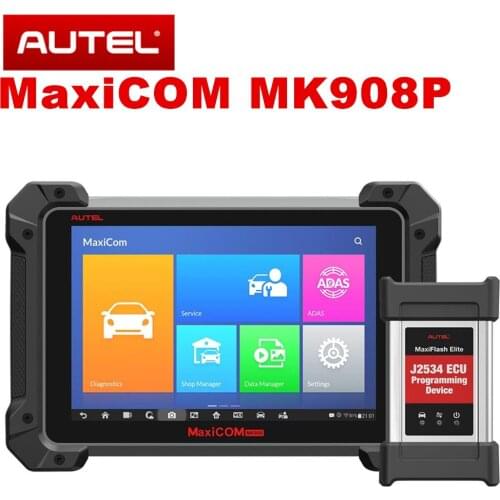 Autel MaxiCOM MK908P Update Version of MS908P Automotive Diagnostic Tool OBD2 Scanner All System ECU Coding J2534 ECU Programmer