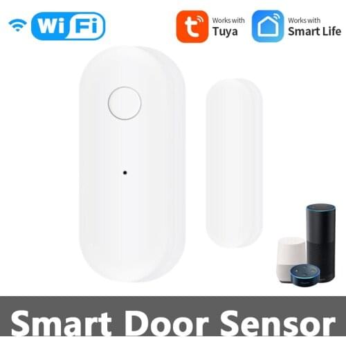 Tuya WiFi Wireless Door Window Sensor Notification Alerts Smart Home Security Works With Alexa Google Home Via Smart Life Hot