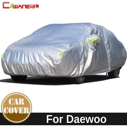 Cawanerl Thicken Cotton Car Cover Sun Shade Rain Snow Hail Protection Cover For Daewoo G2X Gentra Korando Tosca Veritas Winstorm